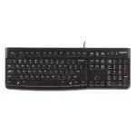 Logitech K120 Corded USB Keyboard with Spill Resistant Design - Black