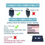 Asus - 19V 1.75A 33W Charger for Asus Eeebook X205T X205TA 01A001-0342100 ADP-33W Laptop Power Adapter (Power Cord Included) - Image 2