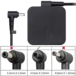 Asus 45W 19V 2.37A ADP-45ZE B Laptop Charger (4.5mm*3.0mm) Power Cable Included - Image 2