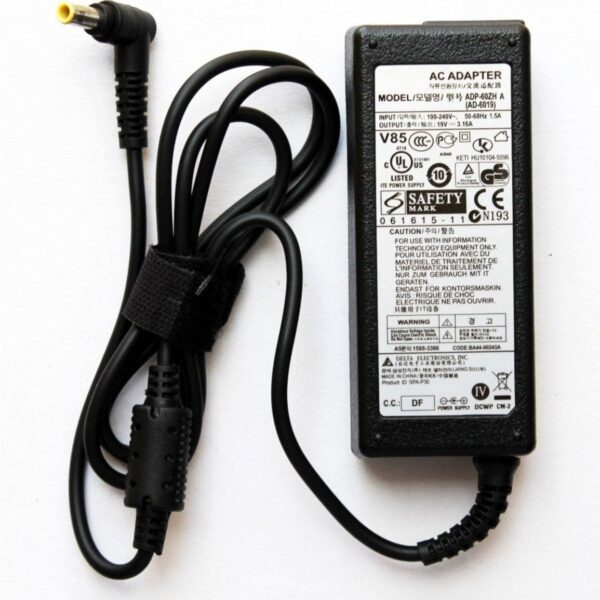Samsung RV508l, RV509, RV509e Laptop Charger/Adapter 90W (Power Cord Included) Compatible 19V 4.74A 90W Pin Size 5.5mm x 3.0mm [PC041-90W]